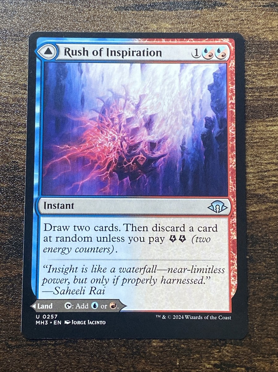 Rush of Inspiration / Crackling Falls 0257 Modern Horizons 3 MH3 MTG S1178* | eBay Rush of Inspiration / Crackling Falls 0257 Modern Horizons 3 MH3 MTG S1178* | eBay