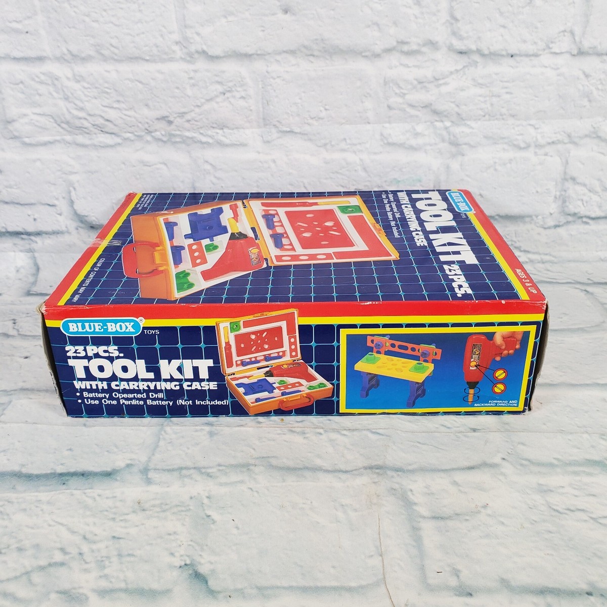 Vintage 1974 Blue-Box Toy Tool Kit 23pcs With Carrying Case New | eBay