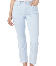 Paige Cindy Crop Light Wash Kokomo Live Hem Jeans Size 31