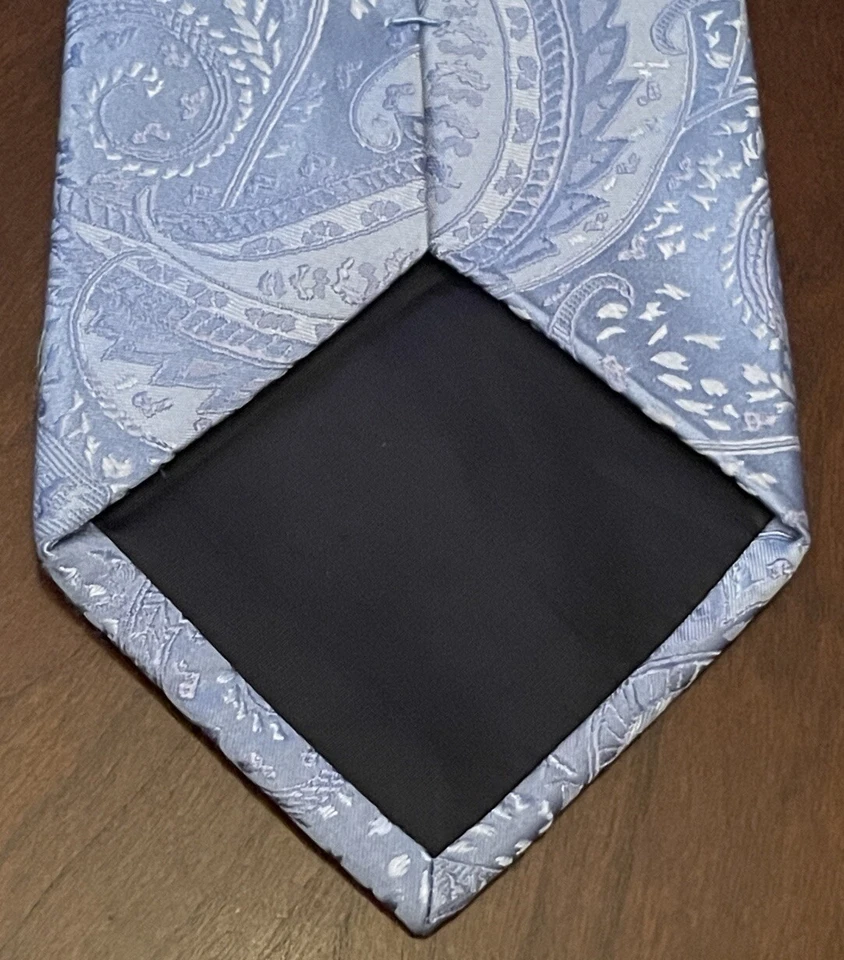 Corbata de cuello para hombre Izod azul 100 % seda hecha en China Foto 2 de 4