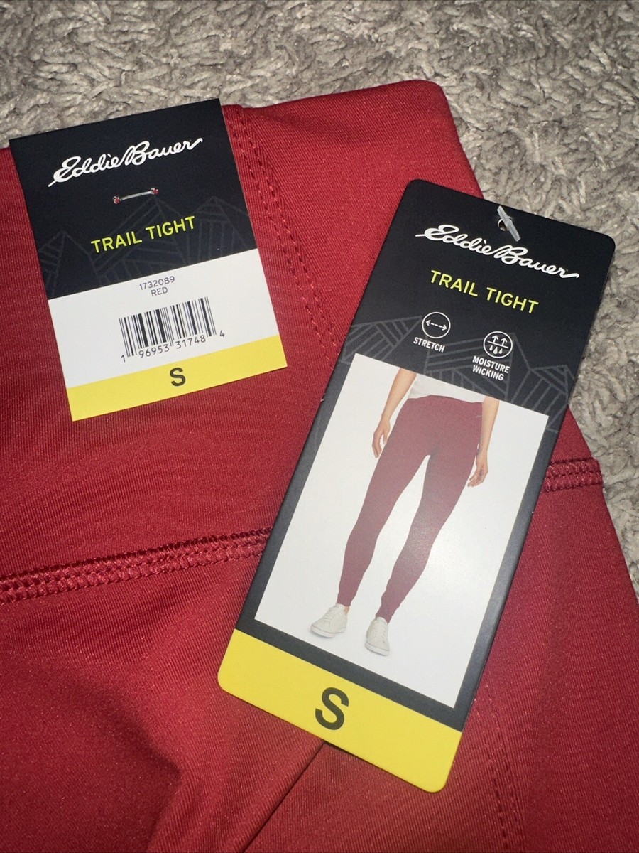 Women's Eddie Bauer Small Red Trail Tight Leggings | eBay