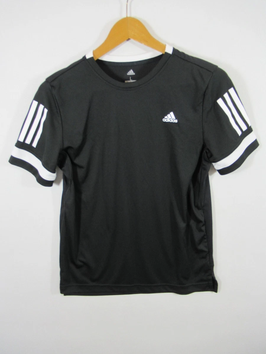 estómago prioridad Elevado adidas Climacool Activewear Logo T-Shirt Boys Black Large | eBay