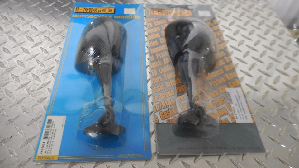 Juego de espejos retrovisores izquierdo y derecho CARBONO 99-06 HONDA CBR600F4I RC-51 Foto 2 de 3