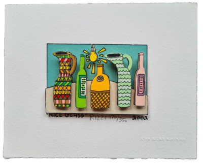 James Rizzi Party Table 3Dアート James Rizzi Party Table 3Dアート James Rizzi Party Time 3D