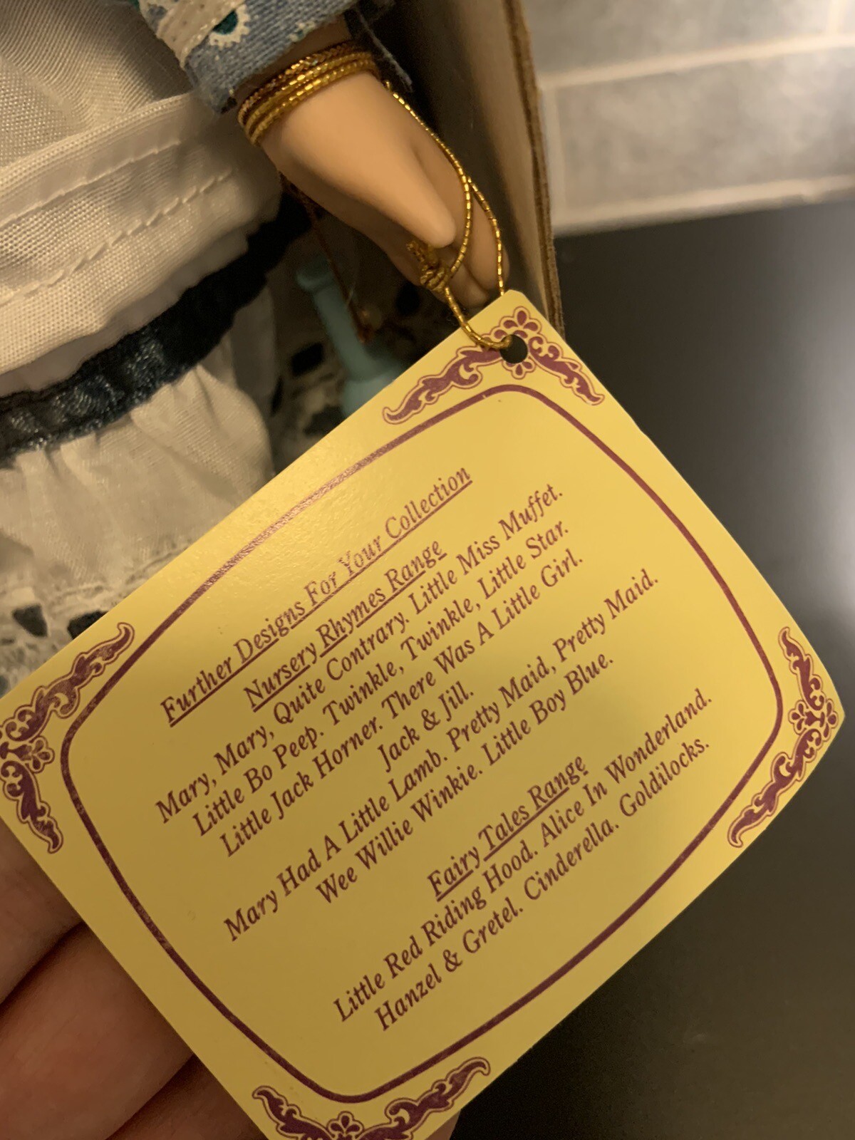 Regancy Fine Arts Special Collectors Porcelain Doll Alice in Wonderland