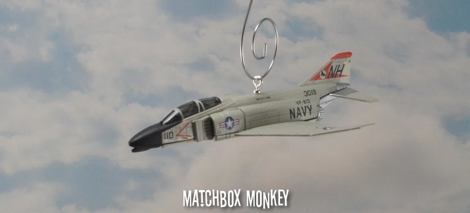 F-4B Phantom II US Navy VF-213 Christmas Ornament  Airplane F-4 USS Kitty Hawk - Image 3 of 4