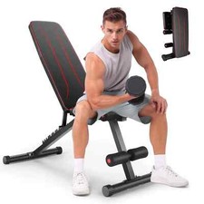 660LBS Folding Weight Bench Adjustable Workout Bench Exercise Bench Gym Bench US