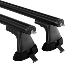 Roof Rack Bars M0KB Aero BLACK 120cm (Pair) For Citroen Xsara Picasso MPV 00-06