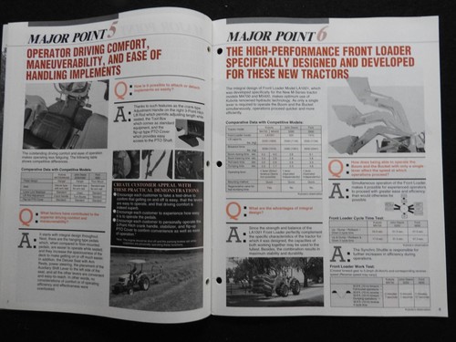 KUBOTA M4700 & M5400 TRACTOR "NEW PRODUCT GUIDE" CATALOG BROCHURE NRMT - 第 5/10 張圖片