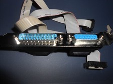 Motherboard Parallel LPT Cable Slot Bracket 15 PIN FEMALE  25 PIN MALE