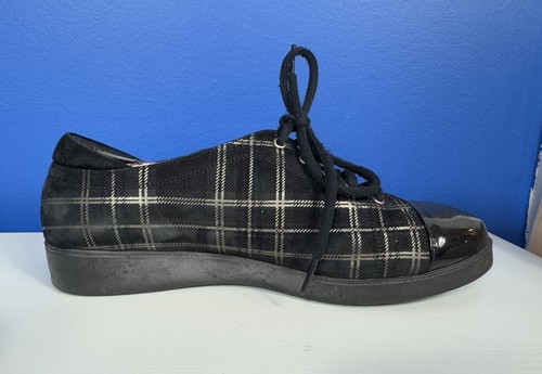 Beautifeel sneaker da donna in camoscio taglia 41 nero oro accento a scacchi - Foto 10 di 11