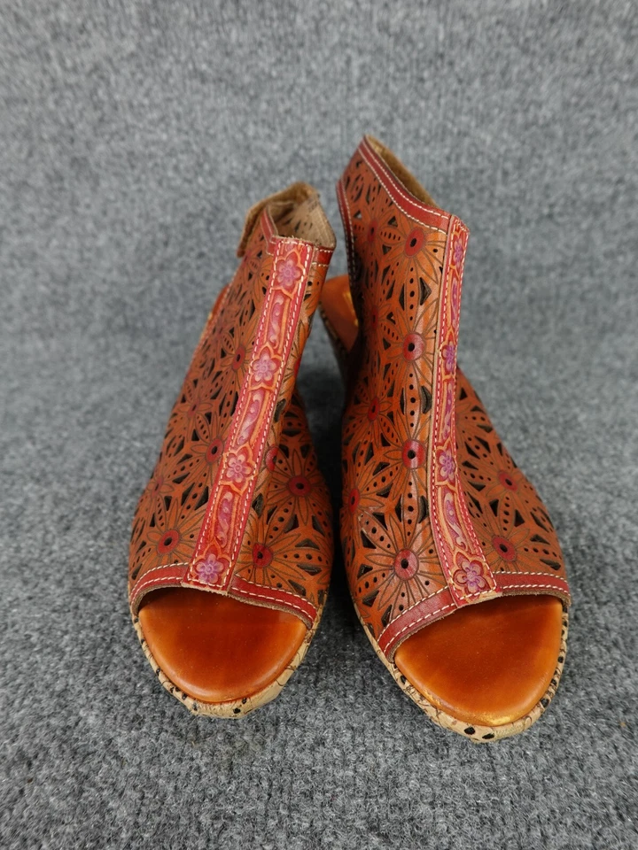 Sandálias de salto alto L' Artiste by Spring Step Marjan conhaque tamanho 39 - Imagem 2 de 4