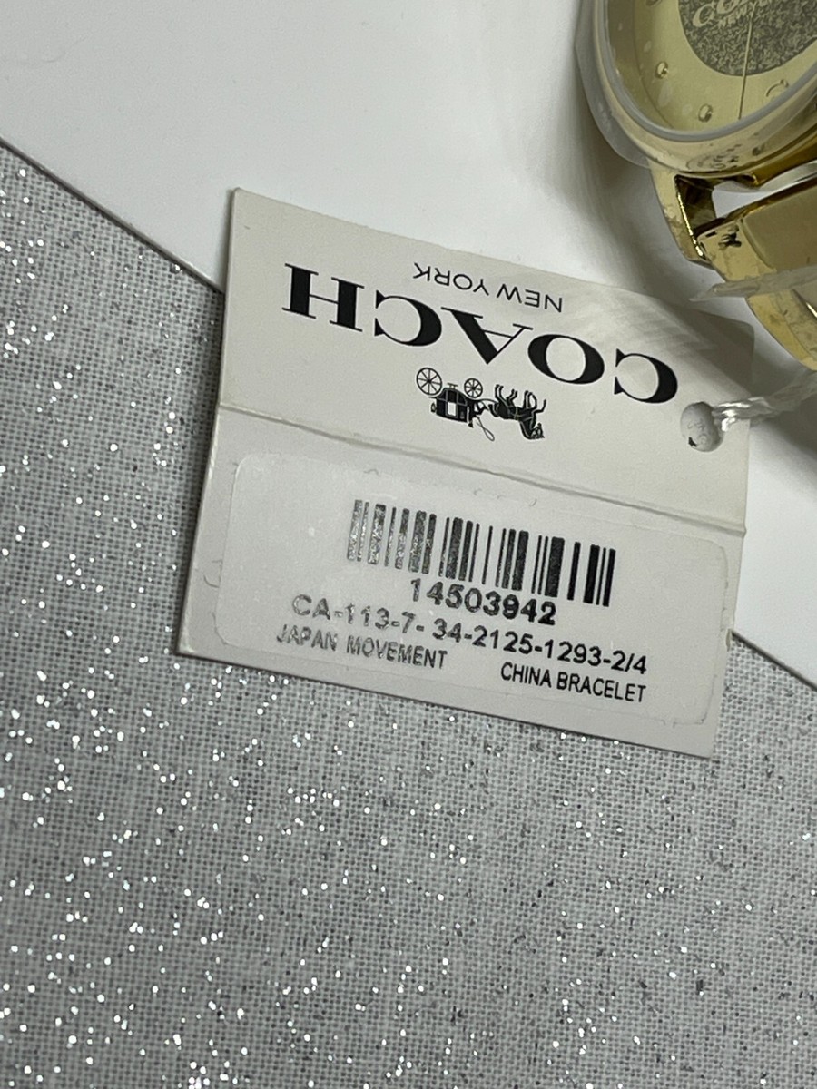 COACH Grand Women's Gold Watch, 36mm MSRP $195 | eBay