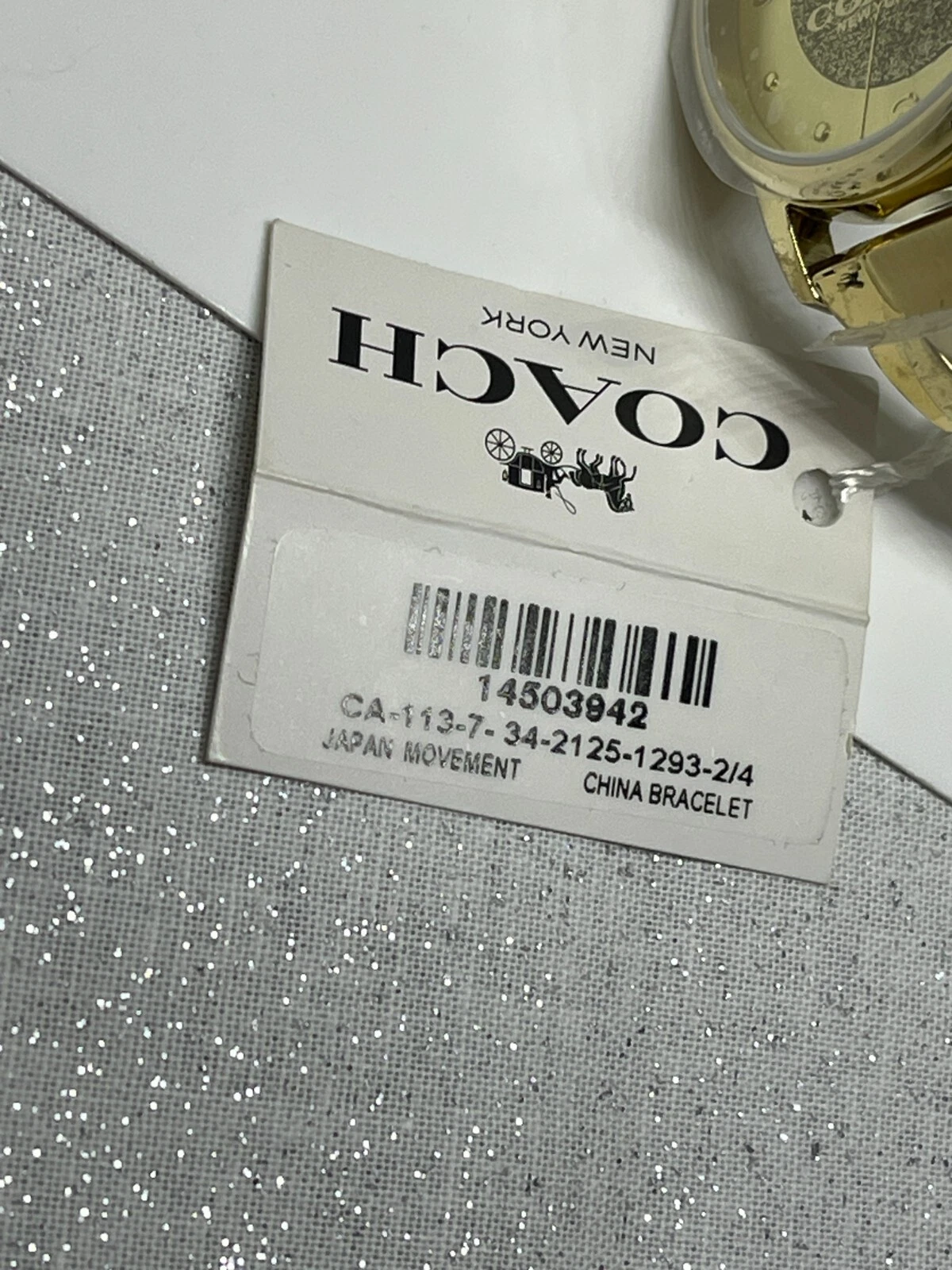 Orologio Coach Grand da donna in oro 36 mm prezzo al pubblico consigliato $ 195