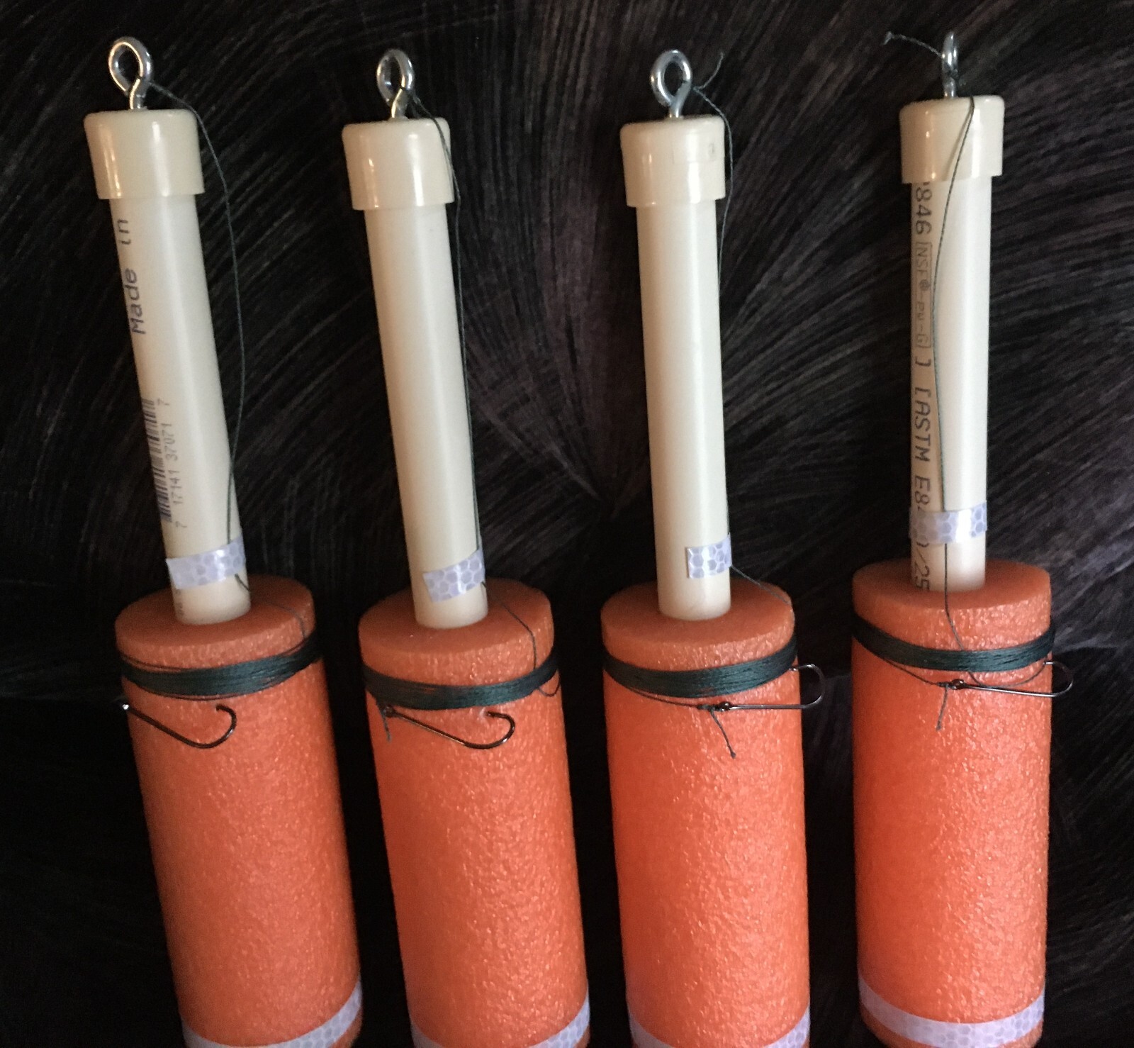 CAJUN Catfish Noodle fishing Jugs Orange lot of 6 "Weighted" eBay
