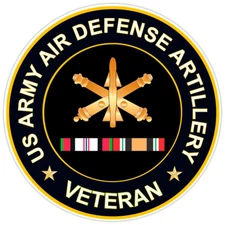 US Army Air Defence Artillery Veteran Bumper Sticker Military Vinyl Decal 5"