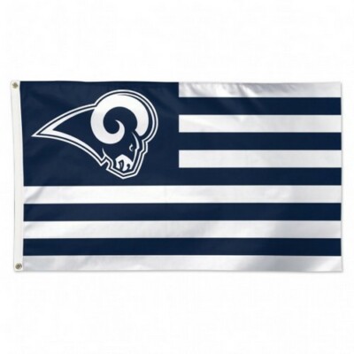 Los Angeles LA Rams Americana Logo Flag 3x5- With Grommets 