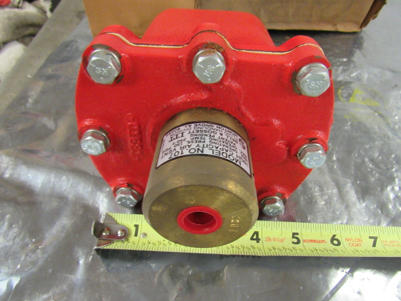 BELL & GOSSETT 113115 107 HIGH CAPACITY AIR VENT 150PSI***NIB*** eBay