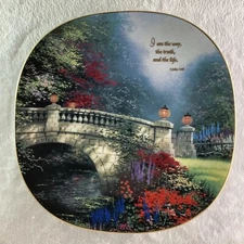I AM THE WAY Plate Heaven on Earth by Thomas Kinkade 1 John 14:6 Bradford Ex #2