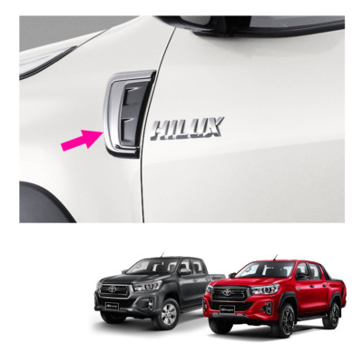Genuine Fender Side Vent Trim Chrome For Toyota Hilux Revo Rocco