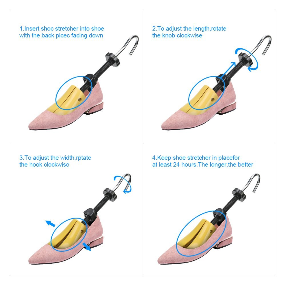 Shoe Stretcher with Shoe Horn and Carrying Bag Stretch Width and Length Pair ...