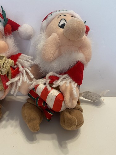 Disney Bean Bag Plush Snow White & Seven dwarfs Christmas set - Picture 4 of 19