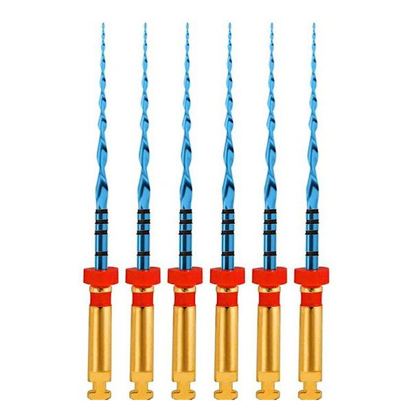 ENDODONTIC ROTARY FILES V-BLUE RECIPROCATING R25, 25 mm - 25/08 Pack of 6