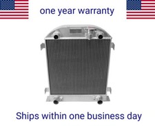 3rows Aluminum Radiator For 1928-1929 Ford Model A W Flathead Engine V8 Mtat