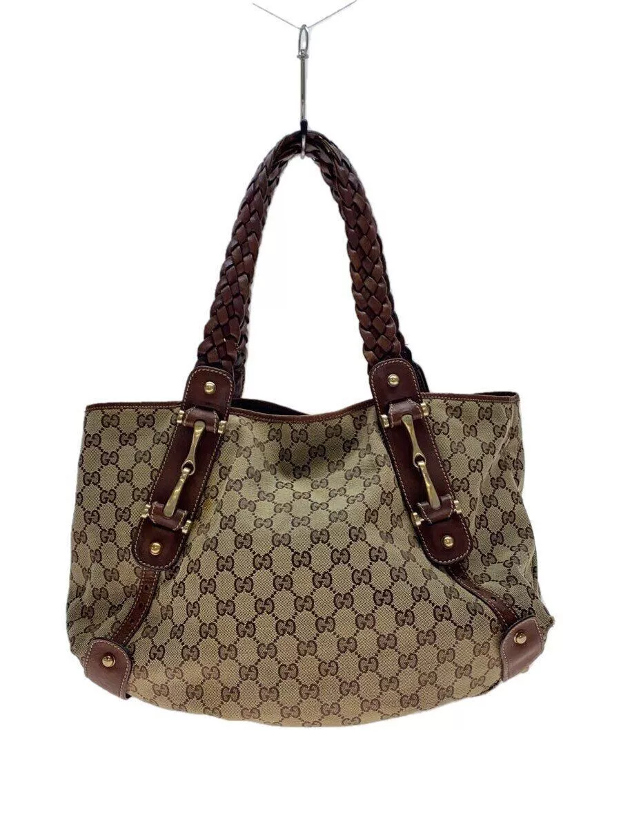 Sac fourre tout GUCCI toile marron motif total 137621 Occasion