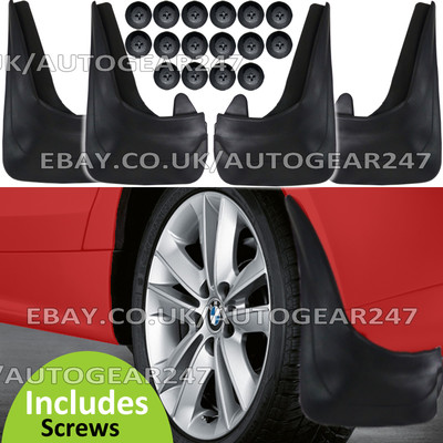 Schwarz Blank Gummi Auto Radlauf Universal Schmutzfänger Spritzschutz mit Befestigungen