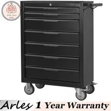 7-Drawer Rolling Tool Chest Cabinet Tool Box w/ Wheel & Lock Organizer Tool Cart