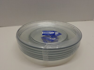 Duralex Lys Assiette Dessert Plate 7.5'', 19 CM, Set of Six, New