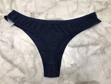 Anzermix Rare Thong String Soft Cotton Panties Dark Blue Underwear