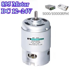 Motore 12V 24V Alta Potenza 5000/10000RPM Coppia Grande Doppio Cuscinetto a Sfera 895 DC