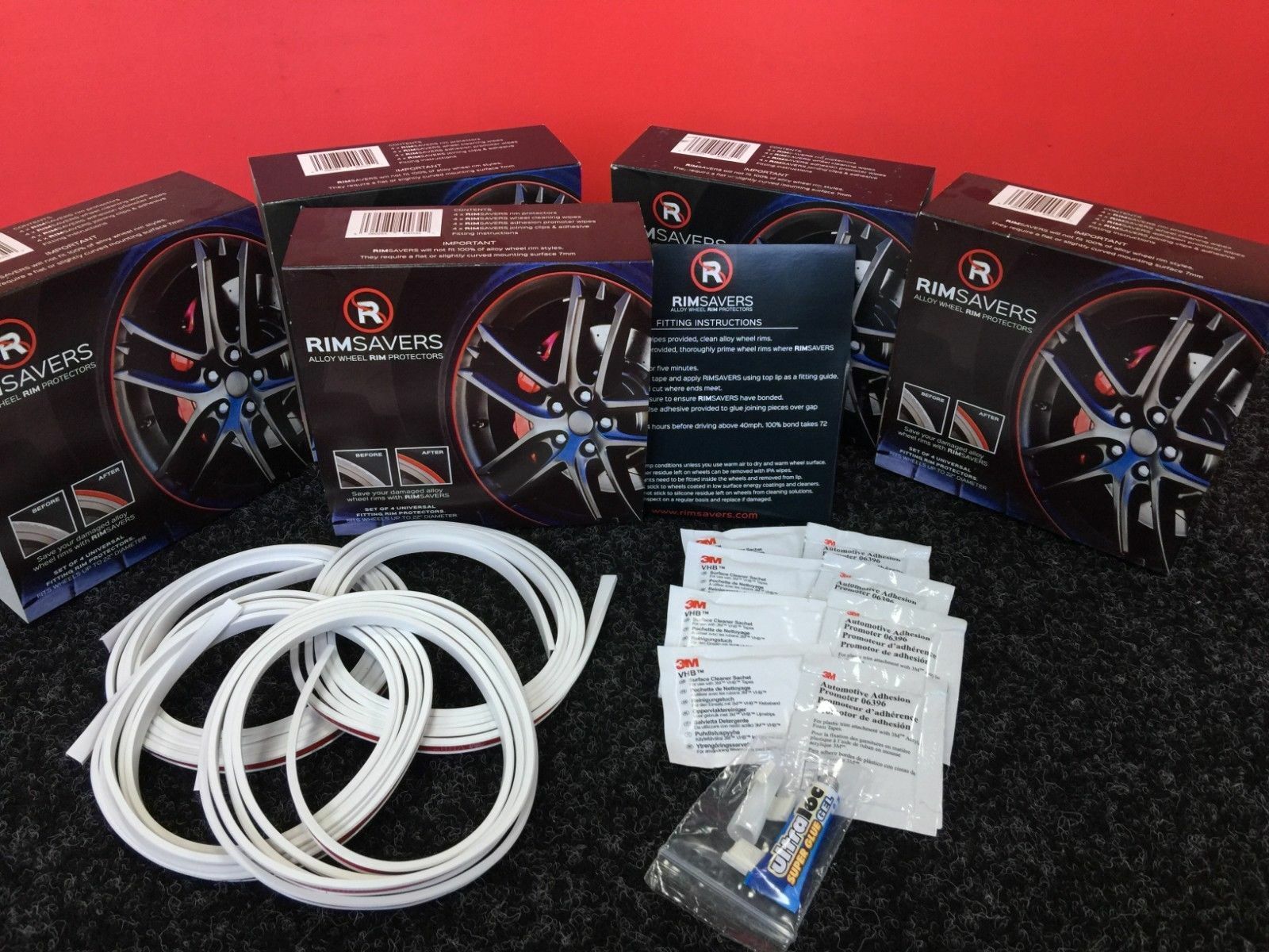 RIMSAVERS BLADES 4 Car Alloy Wheel Rim Trim Protectors Tyre Guard ...