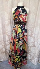 Next Size 12 FABULOUS Satin Maxi Dress Summer Wedding Races !