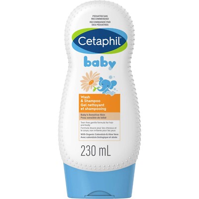 Cetaphil Baby Wash and Shampoo Little Ones Mild Tear Free Rich Lather 230ml NEW