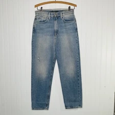 NWT HUDSON Ilce Blue Elly High Waist Taper Cropped Jeans 27 Waist