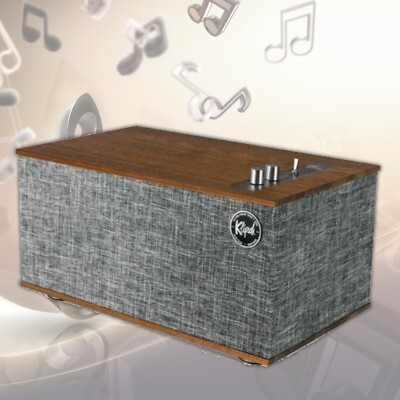Klipsch Heritage The Three Tabletop Speaker - Google Voice Assist - Walnut - NEW