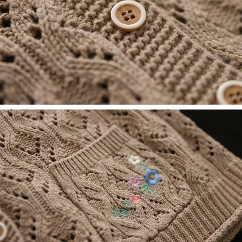 Maglione maglione donna maglia bottoni top cardigan smanicato gilet - Foto 4 di 15