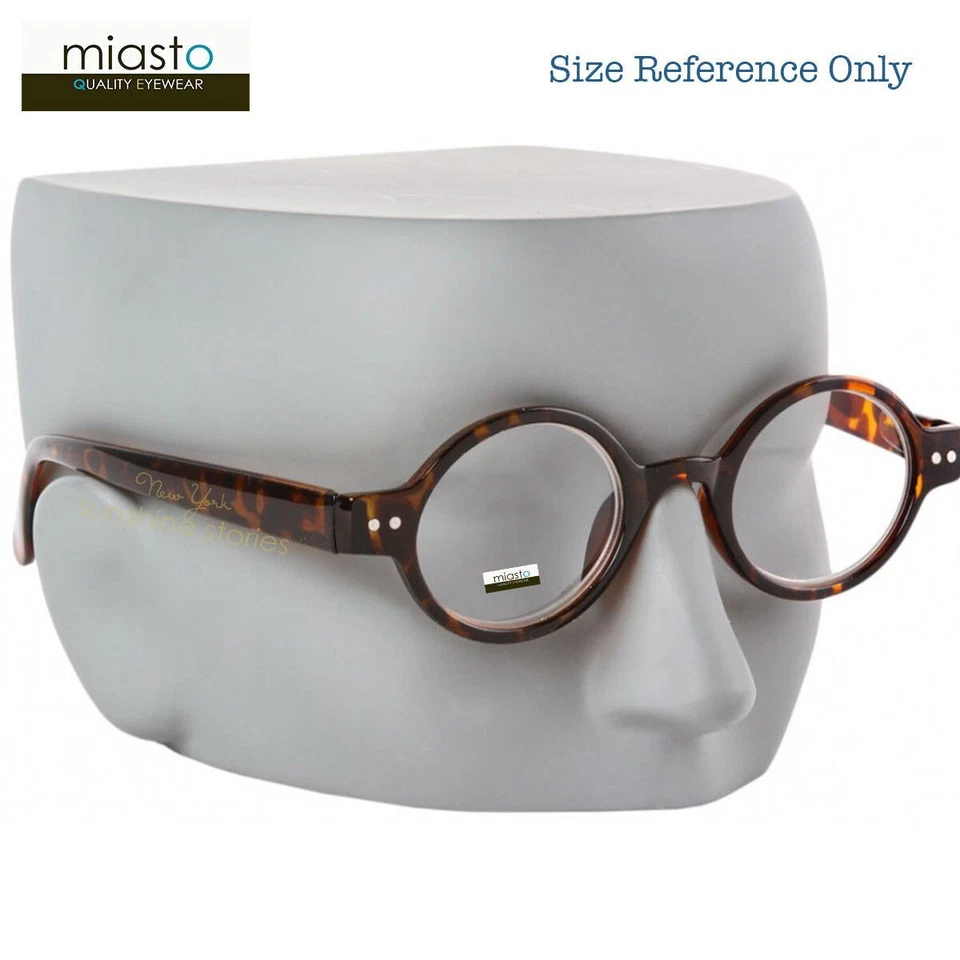 (2 PARES) GAFAS DE LECTURA MIASTO CIAO ITALIA PEQUEÑAS REDONDAS OVAL + 1,50 COLOR AMARILLO Foto 3 de 3