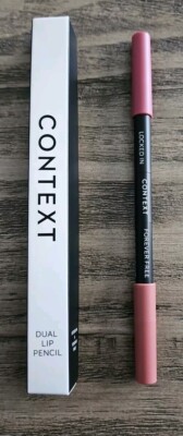 Context Skin Dual Lip Pencil FOREVER FREE + LOCKED IN 0.04 Oz / .5g x 2 NIB