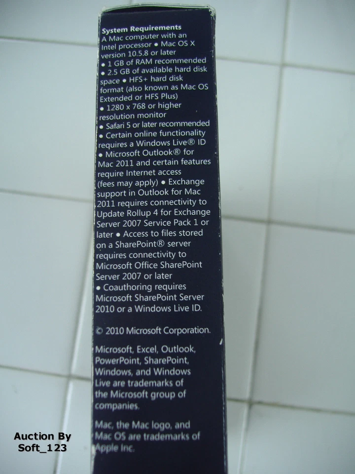 MS Microsoft Office MAC 2011 Home and Business Full Retail English Box Version - Image 4 of 4