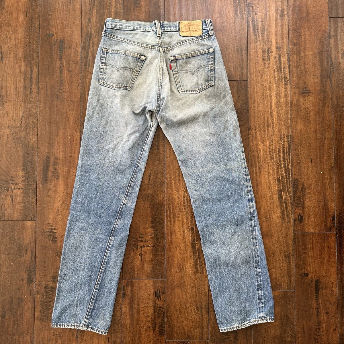 Levis Vintage 80s Redline Selvedge USA 501 Light Wash Jeans Levis Vintage 80s Redline Selvedge USA 501 Light Wash Jeans