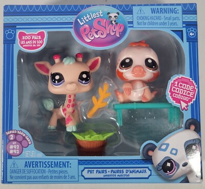 Littlest Pet Shop pack Pet Pairs Zoo Pals #92 Giraffe #93