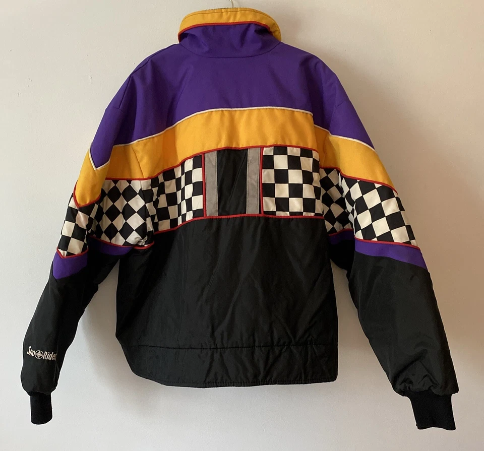 De Colección - Chaqueta de Invierno Sno Rider Talla XL 80 Años 90 Esquí Motos de Nieve Carreras (JT-174) Foto 2 de 4
