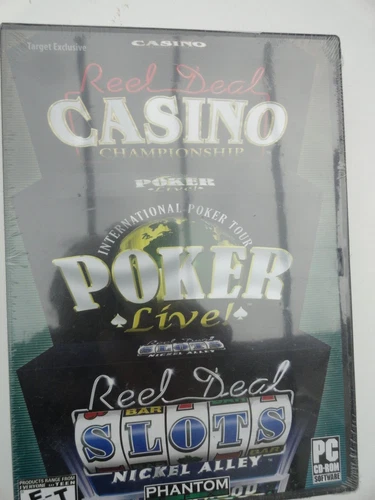 Reel Deal Casio Poker live Slots Nickel Alley PC CD games collection NEW SEALED