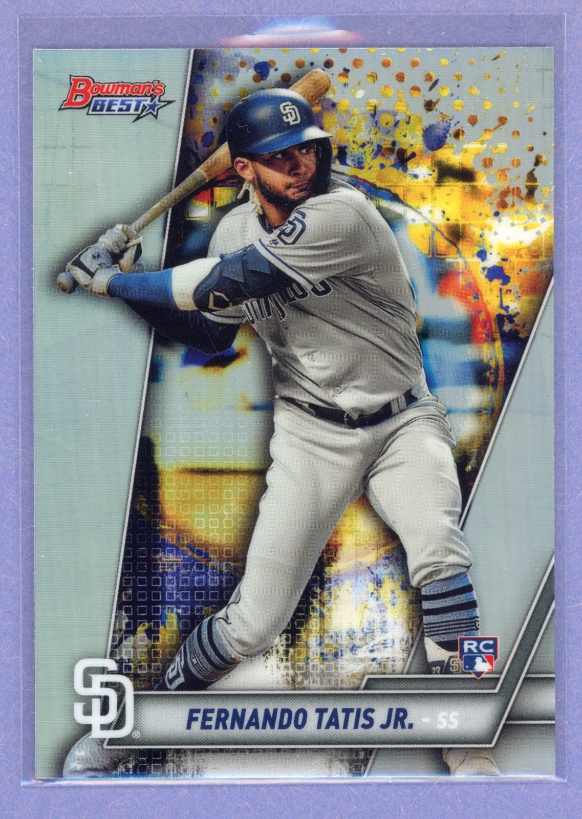 2019 Bowman's Best #58 Fernando Tatis Jr. Refractor Rookie Card Padres