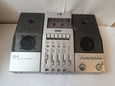 Korg CR-4 4 Track Cassette Tape Recorder REMS Power Adapter Cable WORKING