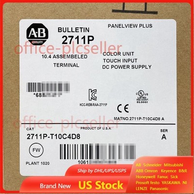 New Sealed Allen-Bradley 2711P T10C4D8 PanelView Plus Terminal AB 2711P-T10C4D8